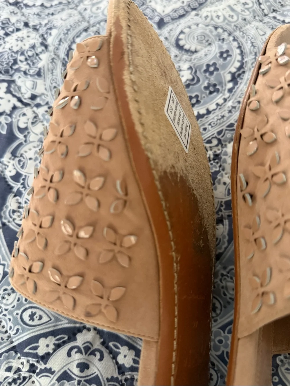 Alaia Tan Lasercut Flat Mules in size 40 - Picture 3 of 13